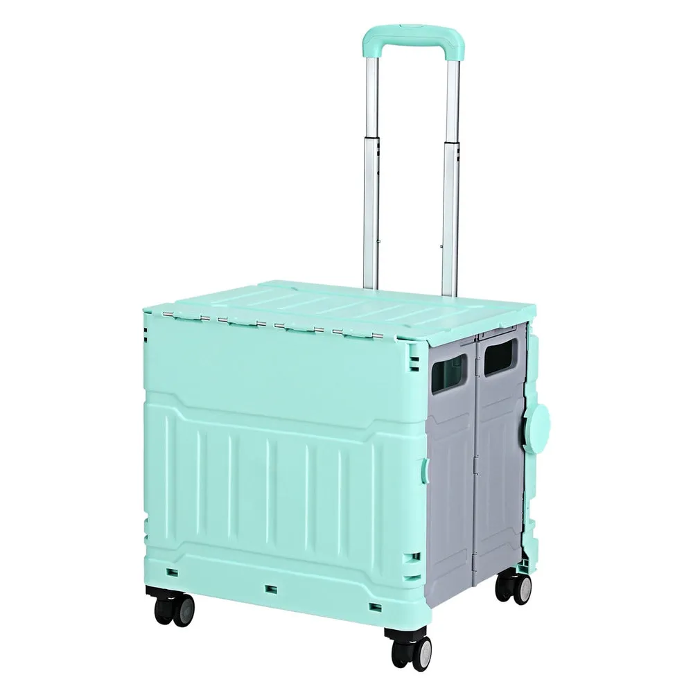 75L Foldable Shopping Trolley with 360° Wheels - Emajin