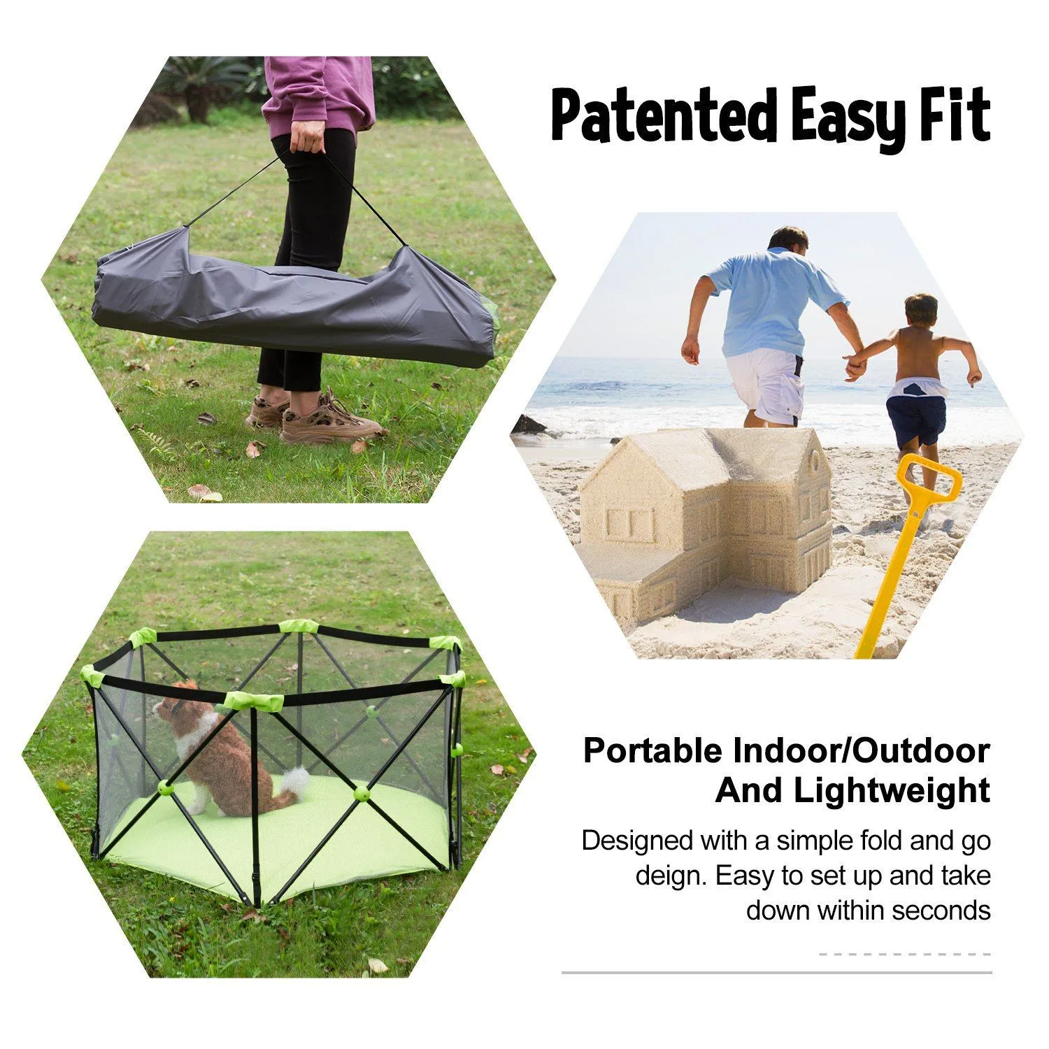 Baby Safe Playpen Portable Play Yard