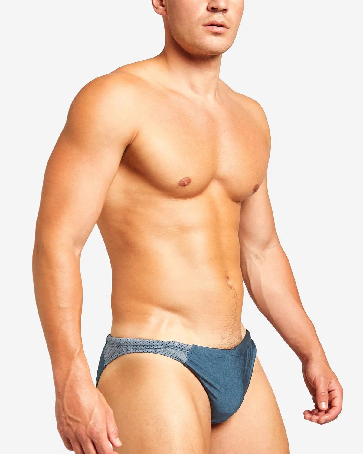 Bass Mesh Swim Brief - Steel Blue
