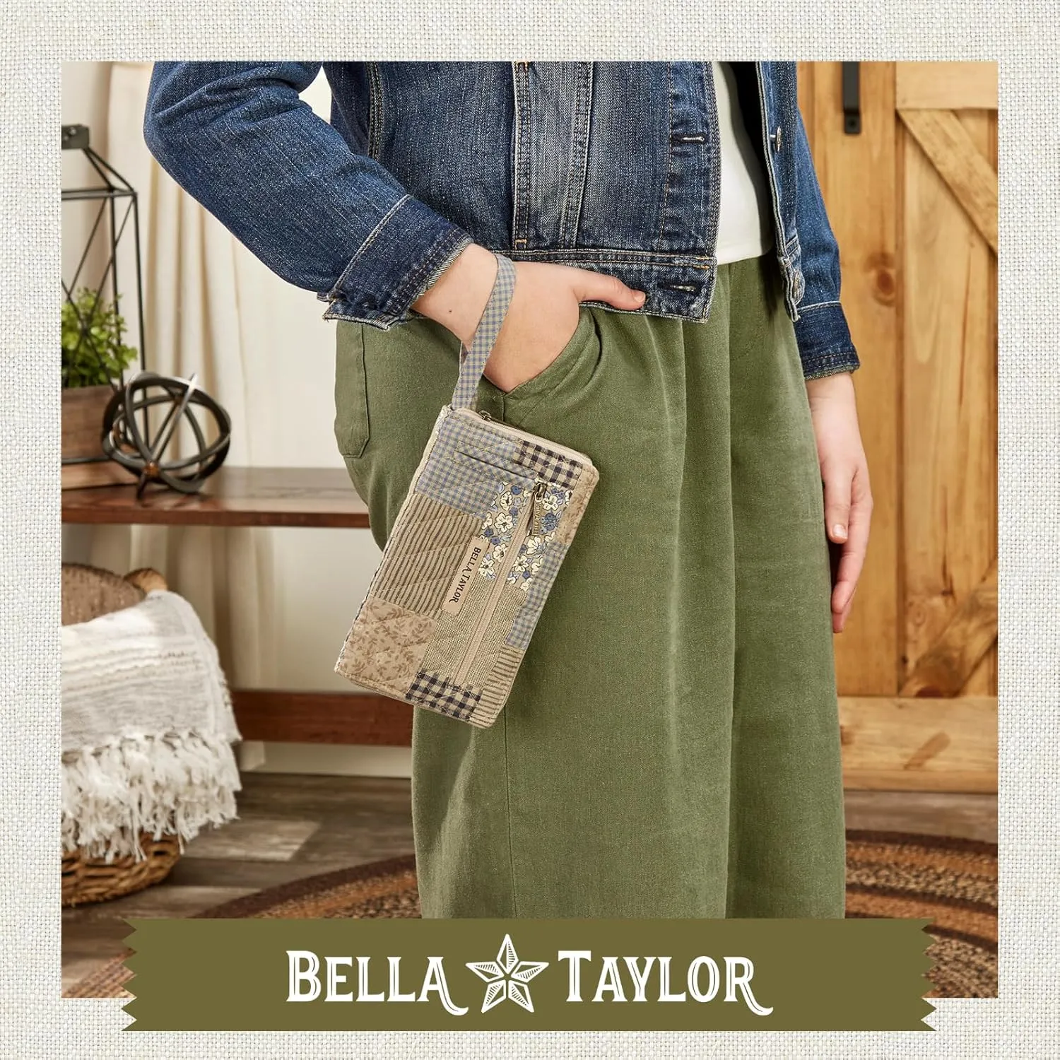 Bella Taylor Wrist Strap Wallet for Women | Multi Card Zip Around Wallet with RFID Protection and Wristlet Strap