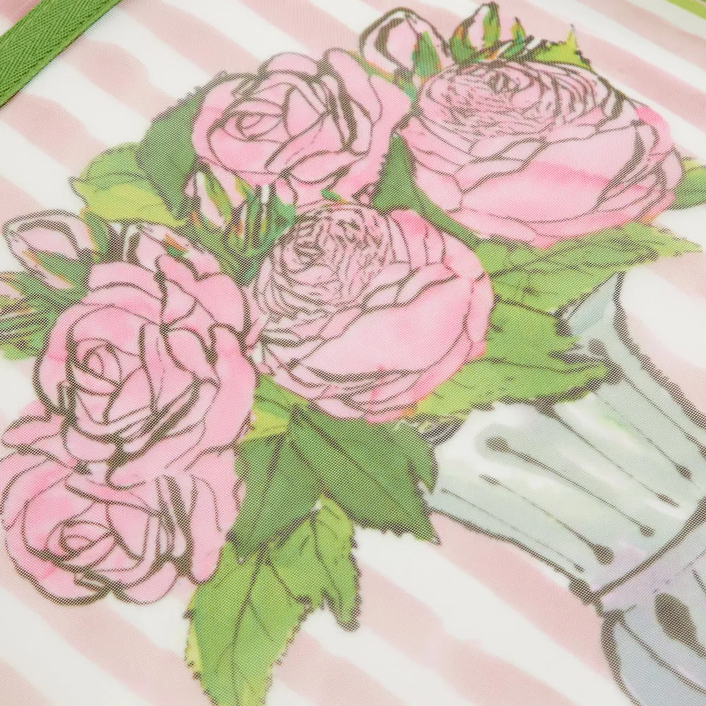 BLUSH ROSE FREIDA MESH TOTE BAG