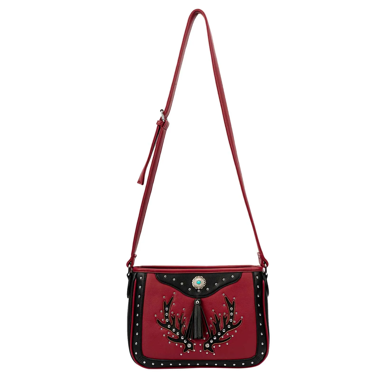 Boho Handbag Crossbody Bag For Women Fashion PU Leather Messenger Shoulder Bag