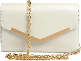 Clutch Purse Evening Bag for Women, Envelope Handbag With Detachable Chain for Wedding and Party