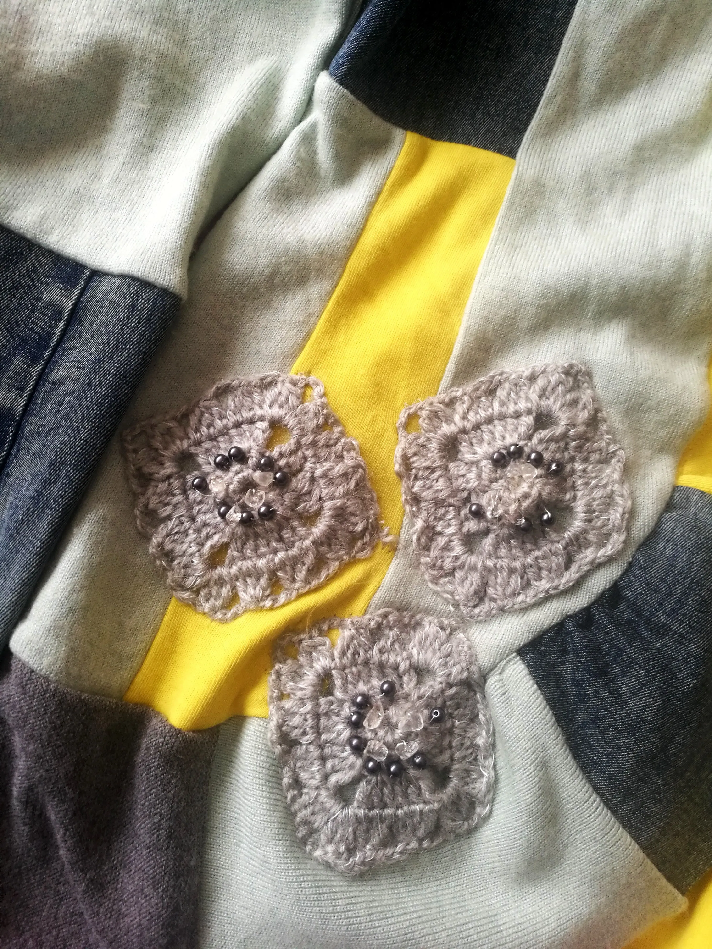 Crop Denim Jacket,M Patchwork Cardigan Jacket