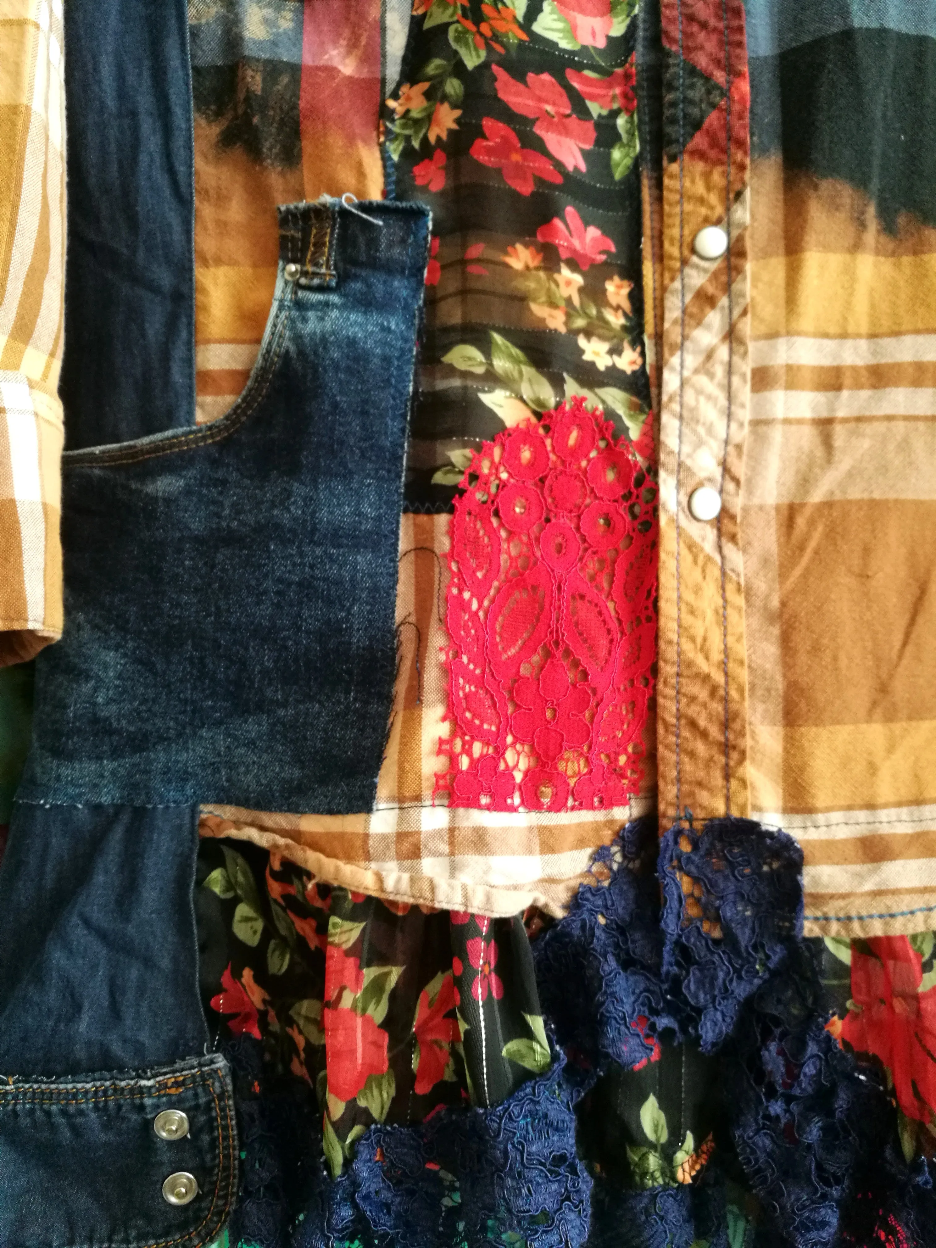 Denim Jacket Dress,M Embroidered Shirt Dress