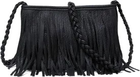 Emprier Women Hobo Fringe Crossbody Purse Vintage Small Tassel Shoulder Handbags Envelope Tassel Purses