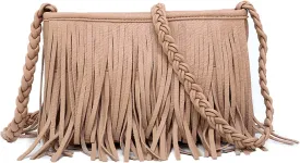 Emprier Women Hobo Fringe Crossbody Purse Vintage Small Tassel Shoulder Handbags Envelope Tassel Purses