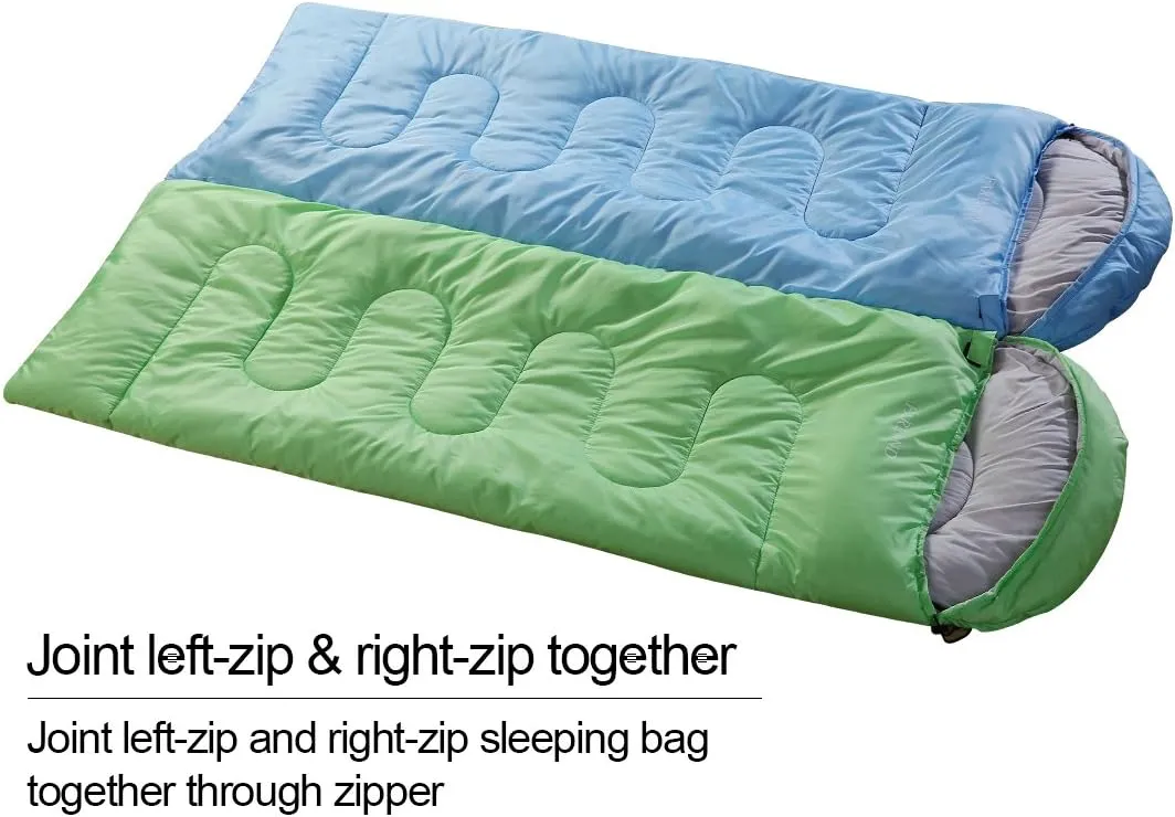 FARLAND Sleeping Bags 30 for Adults Teens Kids with Compression Sack Portable and Lightweight for 3-4 Season Camping, Hiking,Waterproof, Backpacking and Outdoors