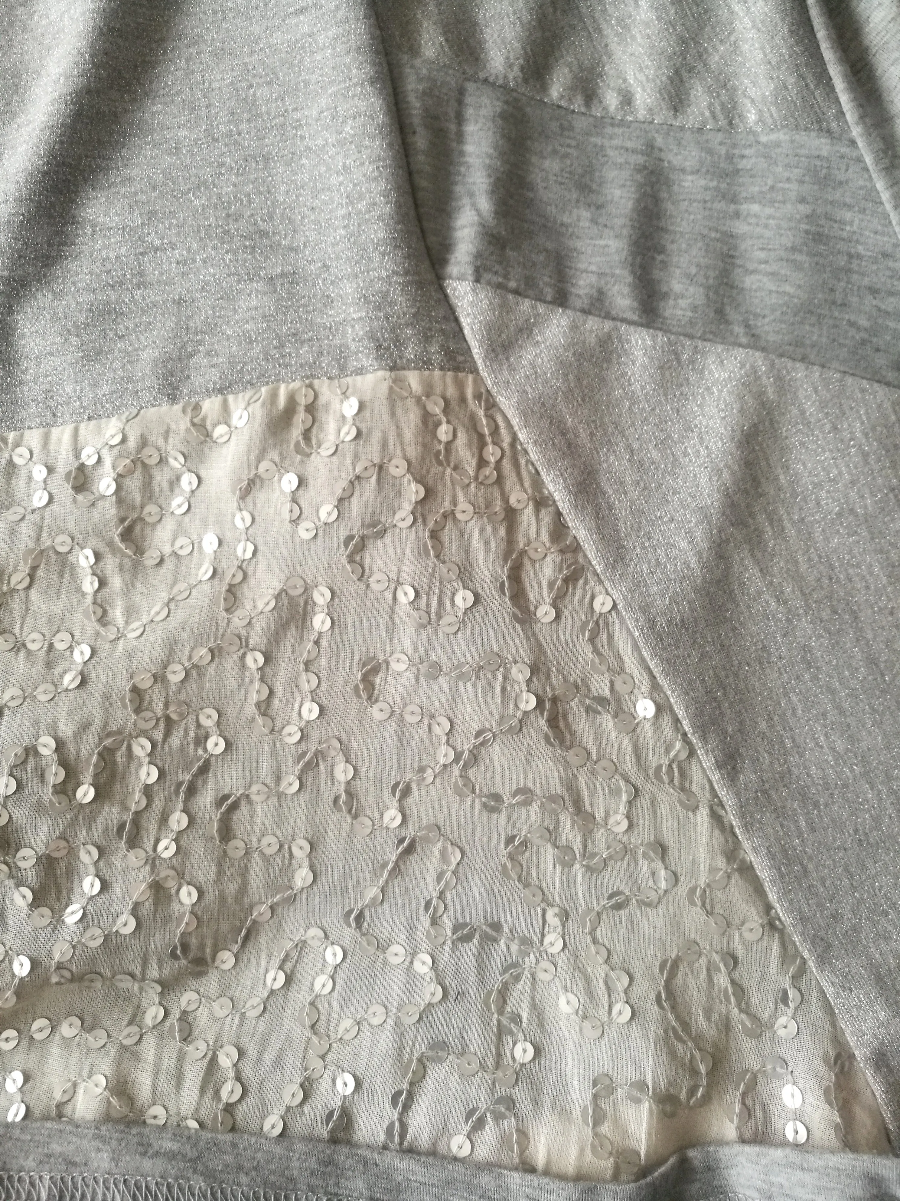Gray Tunic Dress,M Casual Chic Cotton Top