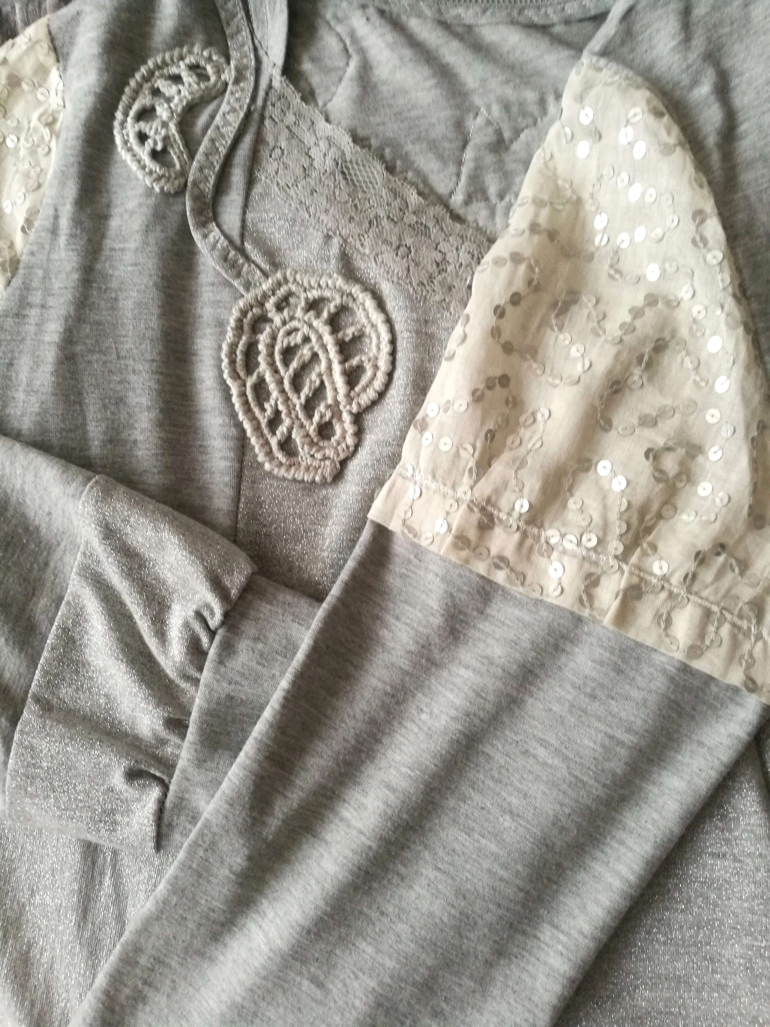 Gray Tunic Dress,M Casual Chic Cotton Top