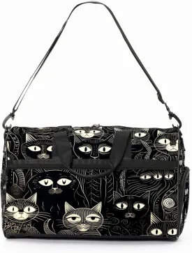 Gym Bag for Women, Carry on Weekender Overnight Bag, Travel Duffel Bags, Personal Item Travel Bag Tote Bag Workout Dance Bag, Cat - 16