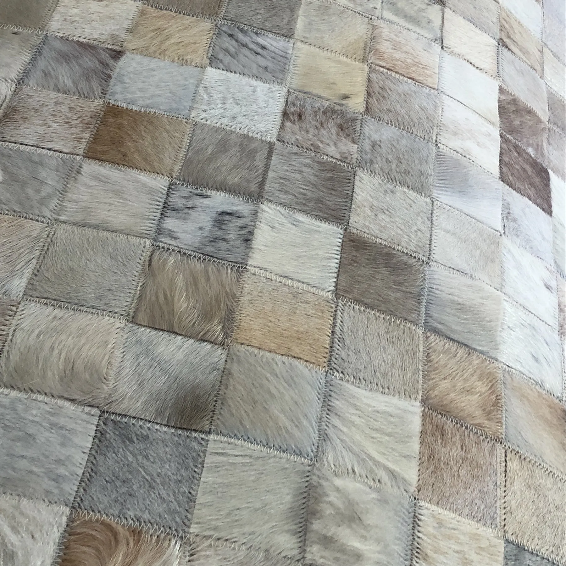 Hand Crafted Leather Rug 4' 11" x 6' 10"