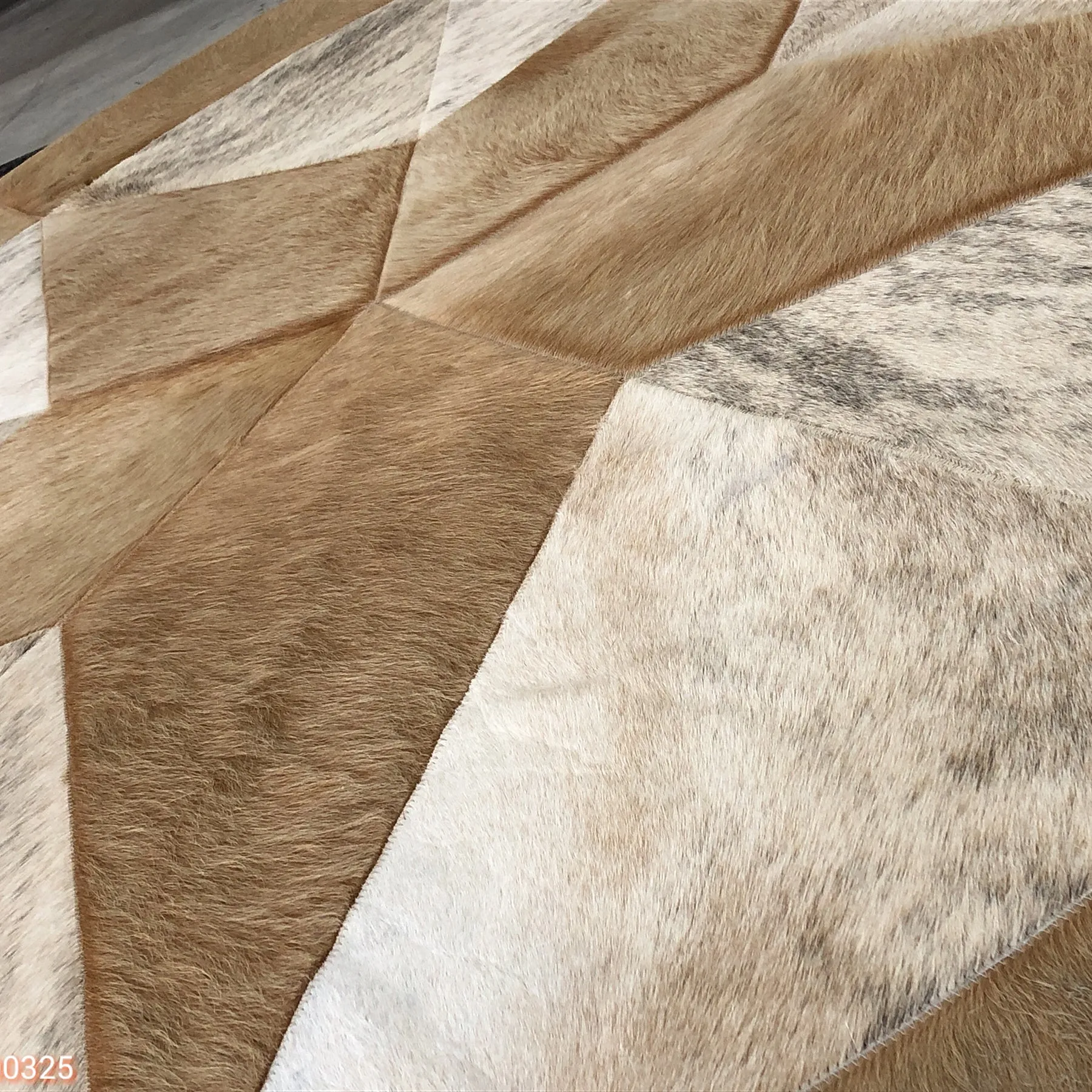 Hand Crafted Leather Rug 5' 10" x 5' 10"