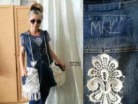Hooded Denim Jacket,M Sleeveless Duster Jacket