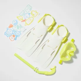 Kids Snorkel Set Medium | The Sea Kids Yellow