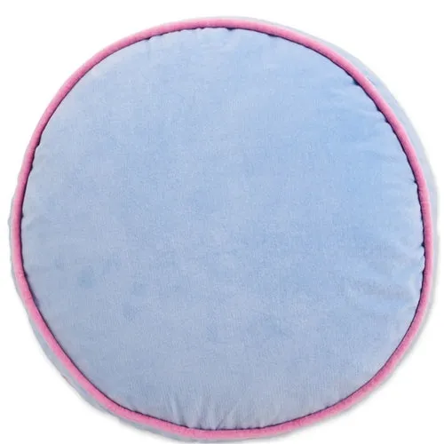 Kip & Co Velvet Pea Cushion - Bay Blue