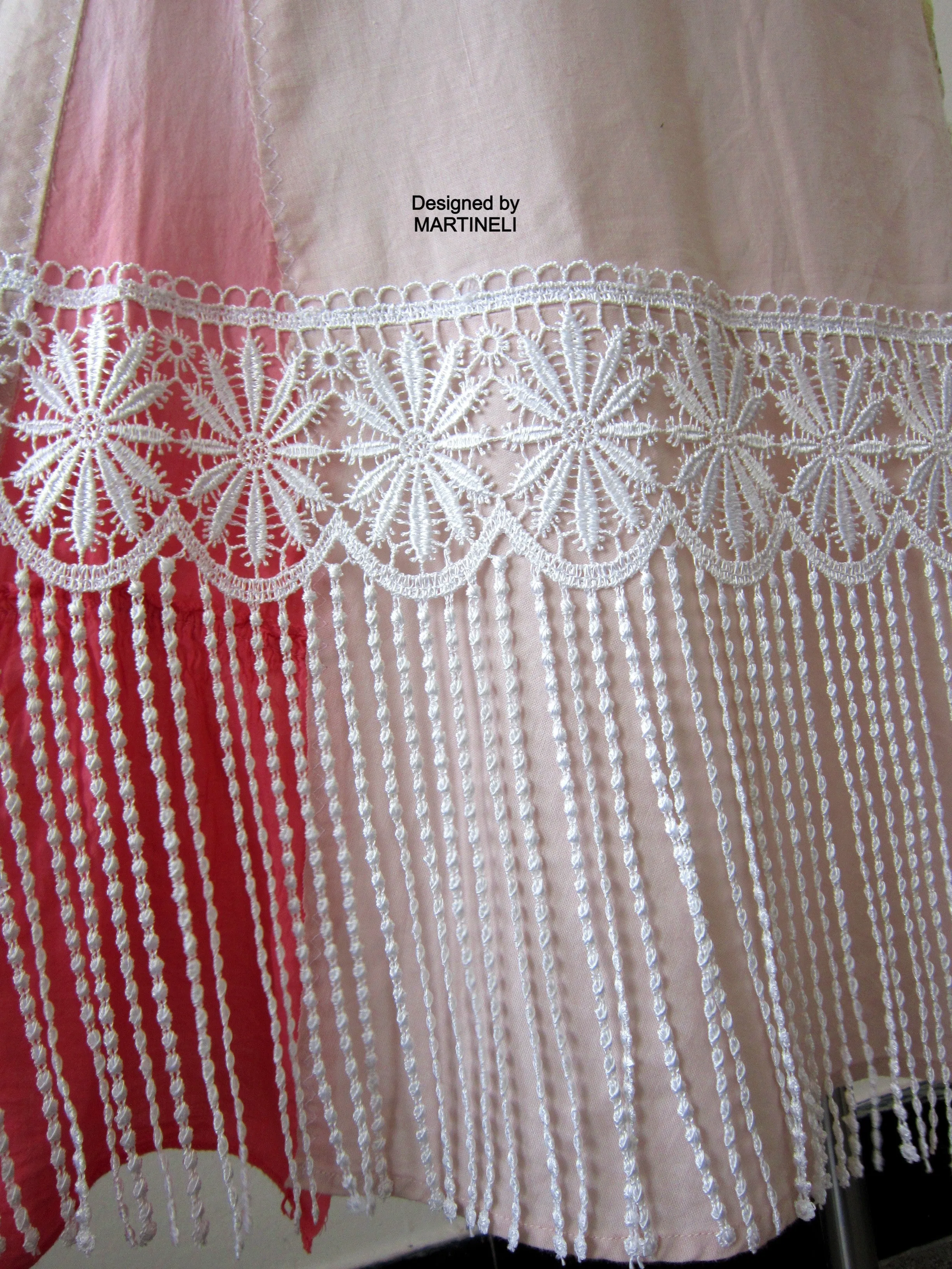 Long Fringe Skirt,M/XL Beige Summer Skirt