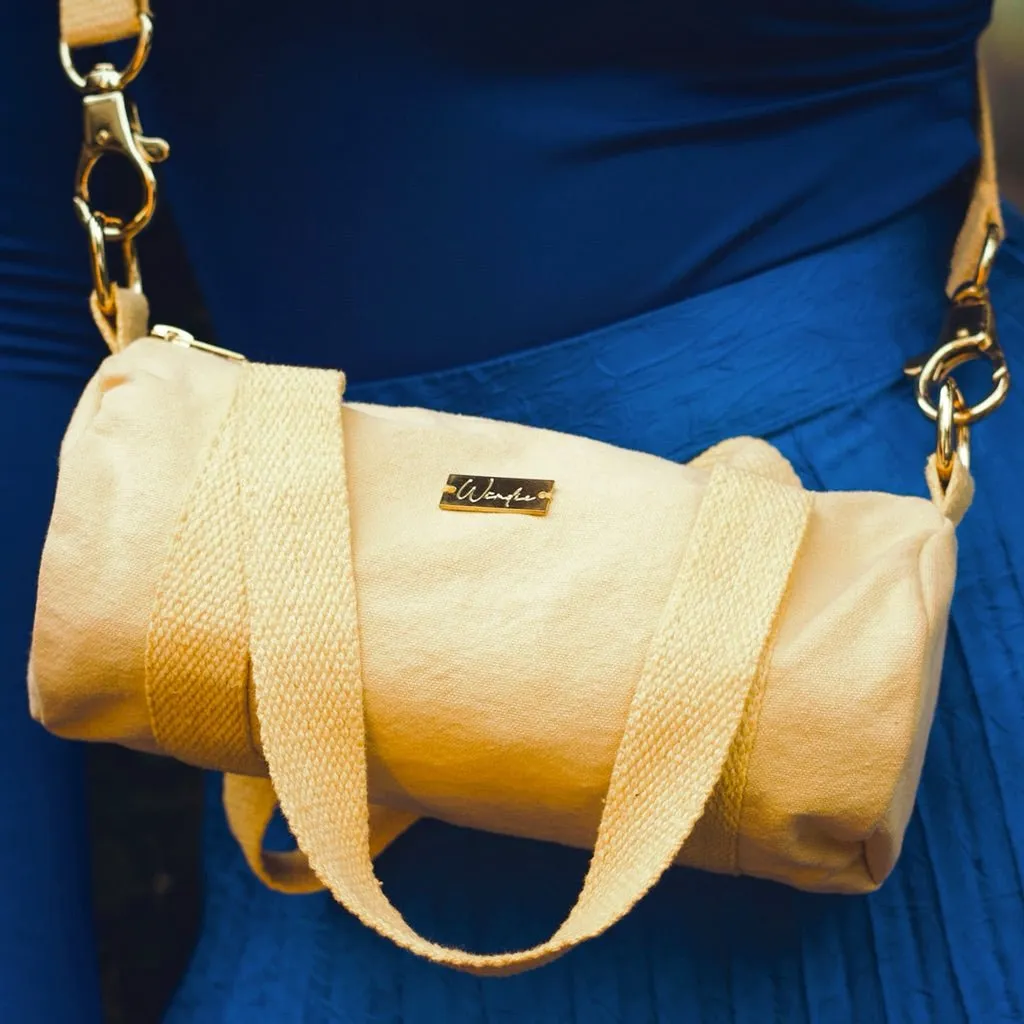 Naturally Dyed Mini Duffel - Yellow