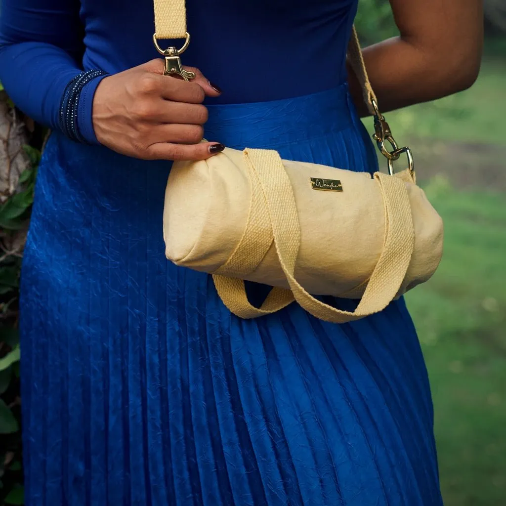Naturally Dyed Mini Duffel - Yellow