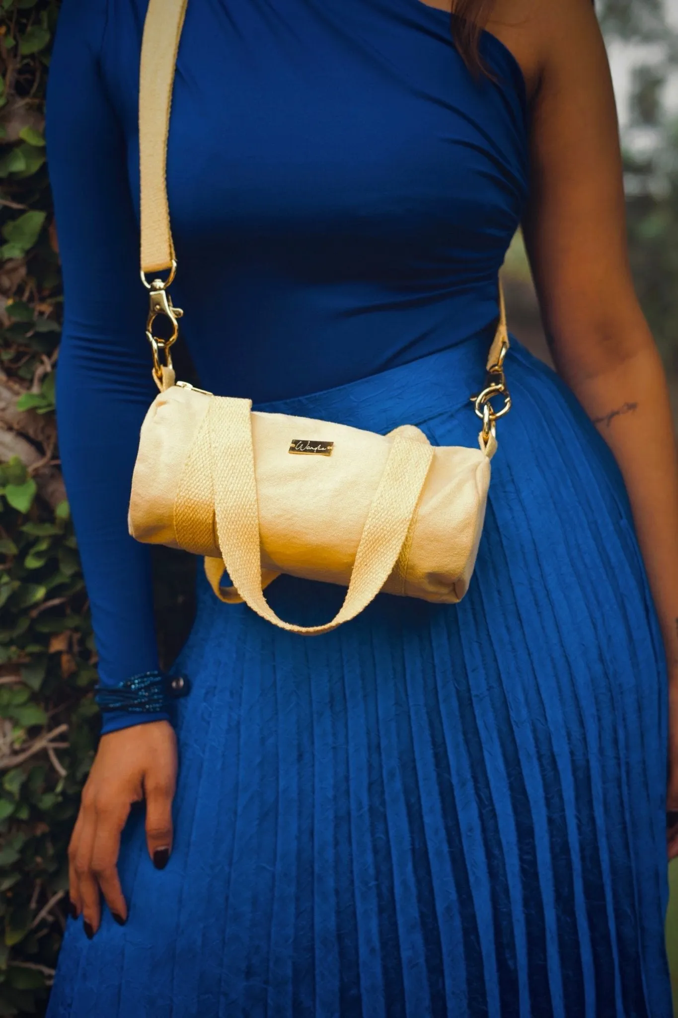 Naturally Dyed Mini Duffel - Yellow