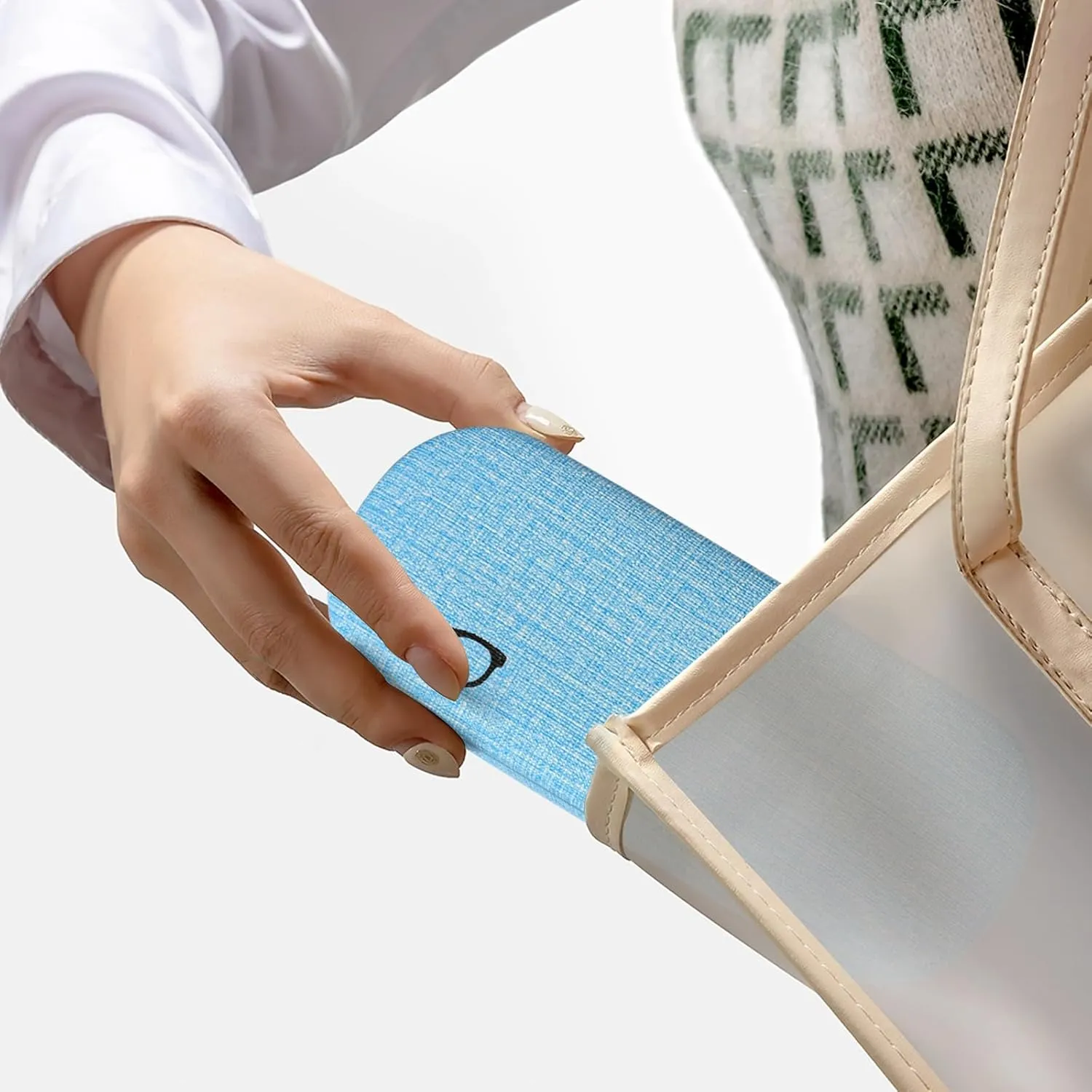 RayLove Hard Shell Glasses Case, PU leather Eyeglass Case Comes with a Pouch & Cleaning Cloth