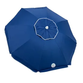 Rio Beach | 7 ft Beach Umbrella With Sand Anchor - Dark Blue