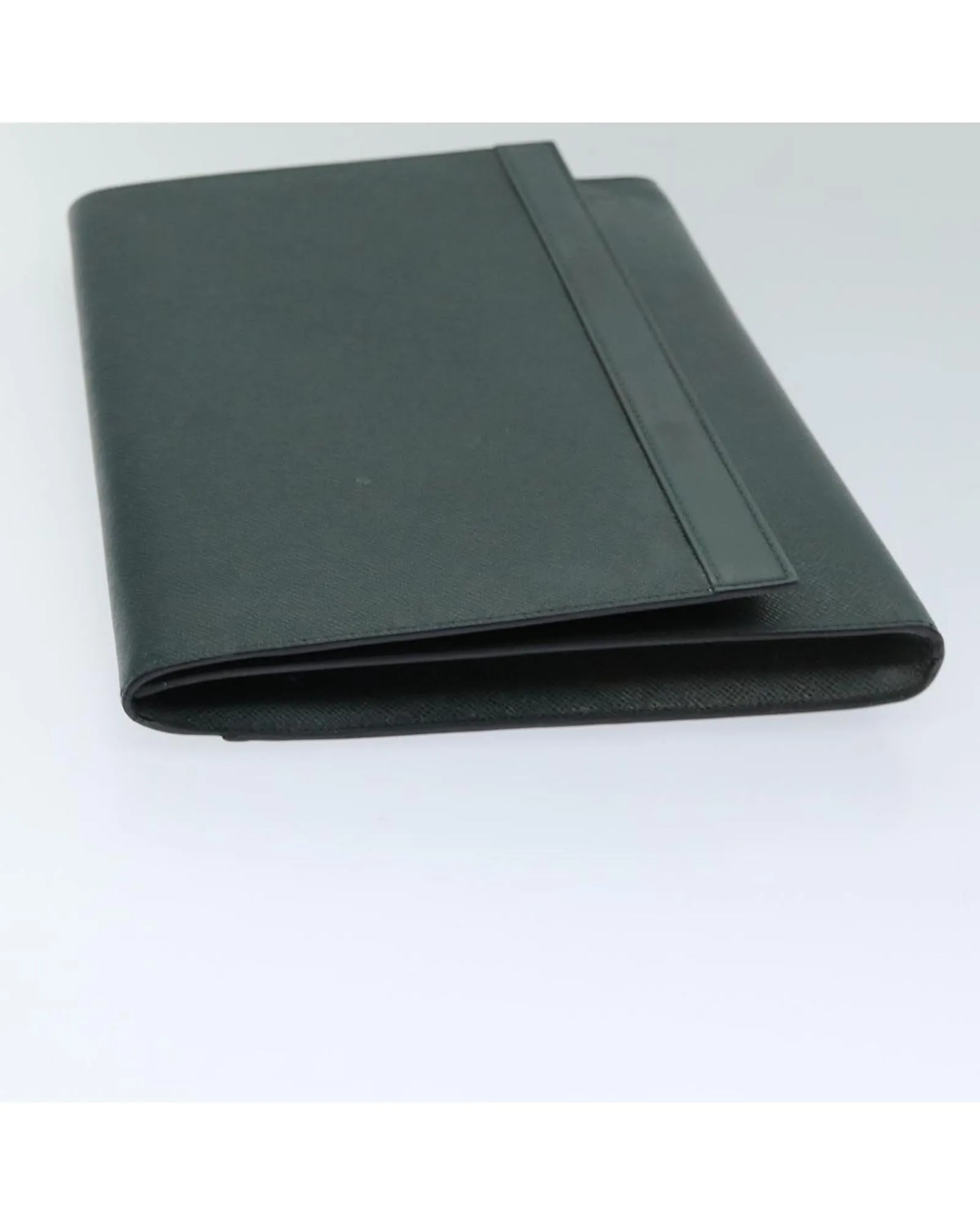 Taiga Leather Envelope Clutch Bag