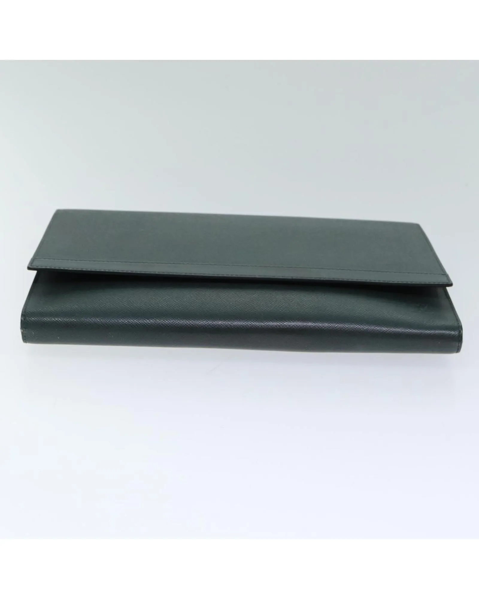 Taiga Leather Envelope Clutch Bag