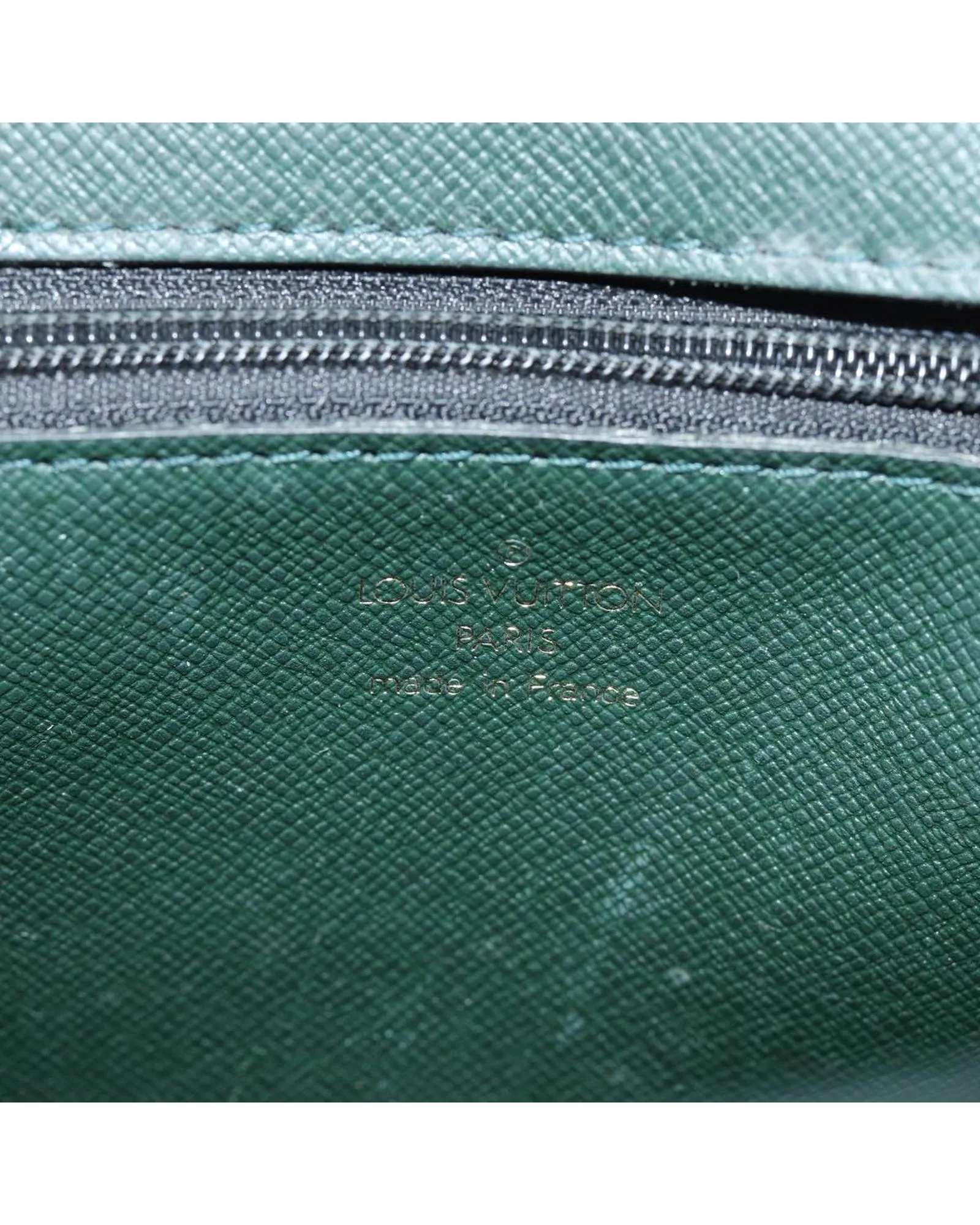 Taiga Leather Envelope Clutch Bag