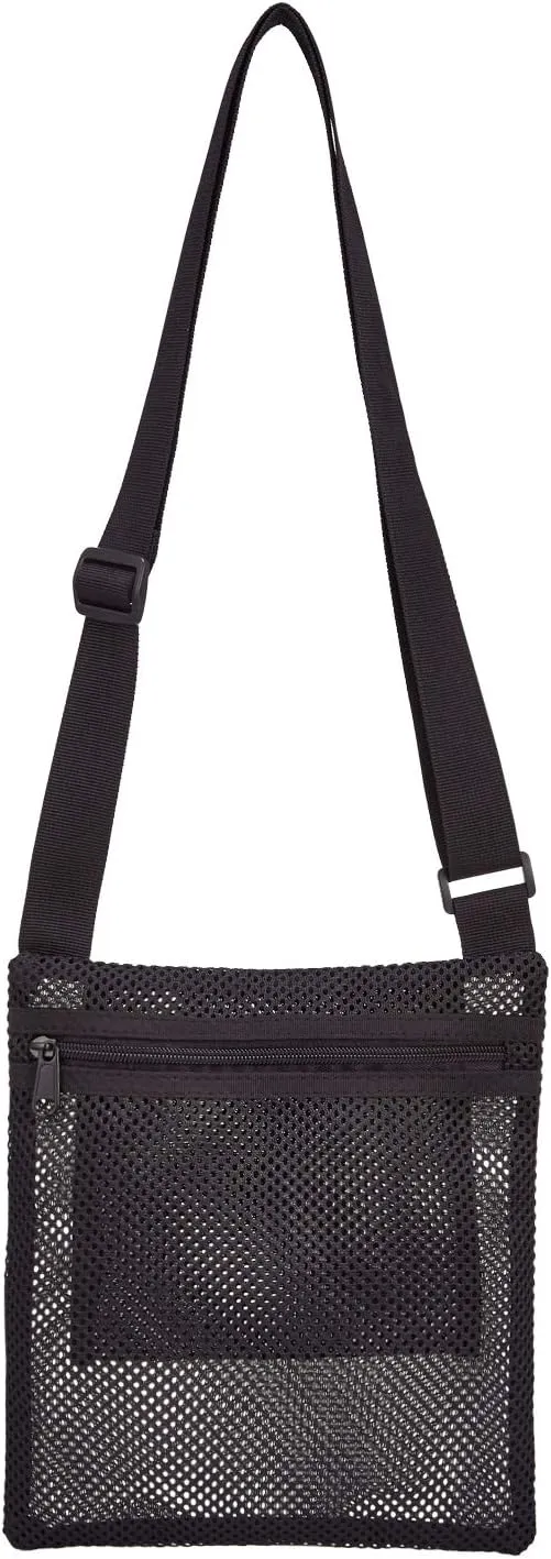 USPECLARE Heavy Duty Semi-Transparent Mesh Purse, See Through Mesh Crossbody Bag
